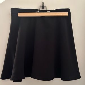 Express Black A-line Mini Skirt
